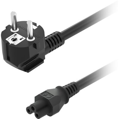AlzaPower Cord IEC C5 250 V 2 m čierny AlzaPower Cord IEC C5 250 V 2 m čierny