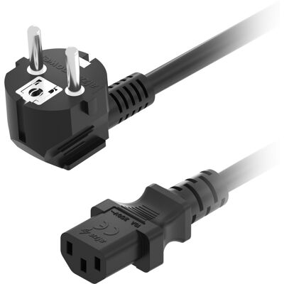 AlzaPower Cord IEC C13 250 V 5 m čierny AlzaPower Cord IEC C13 250 V 5 m čierny