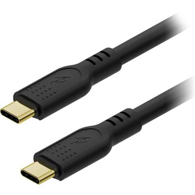 AlzaPower SilkCore USB-C to USB-C 3.2 Gen 2 240 W 2 m čierny AlzaPower SilkCore USB-C to USB-C 3.2 Gen 2 240 W 2 m čierny
