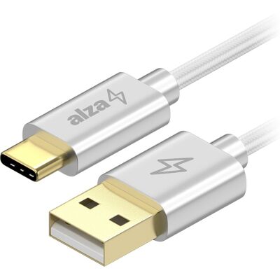 AlzaPower AluCore Charge USB-A to USB-C 2.0 0.5m biely AlzaPower AluCore Charge USB-A to USB-C 2.0 0.5m biely