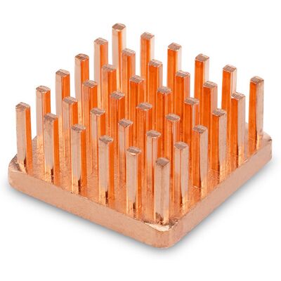 DLTECH Medený heatsink, chladič 15 × 15 × 7 mm DLTECH Medený heatsink, chladič 15 × 15 × 7 mm