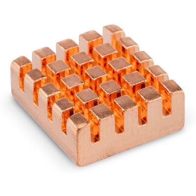 DLTECH Medený heatsink, chladič 13 × 12 × 5 mm DLTECH Medený heatsink, chladič 13 × 12 × 5 mm