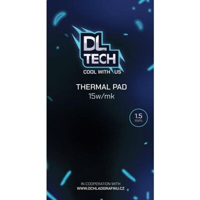 DLTech Thermal Pad 90 × 50 × 1,5 mm 15 W/mK DLTech Thermal Pad 90 × 50 × 1,5 mm 15 W/mK