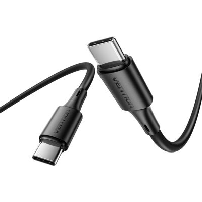 Vention USB 2.0 Type-C Male to Type-C Male 3A Cable Black 1,8 m PVC Type Vention USB 2.0 Type-C Male to Type-C Male 3A Cable Black 1,8 m PVC Type