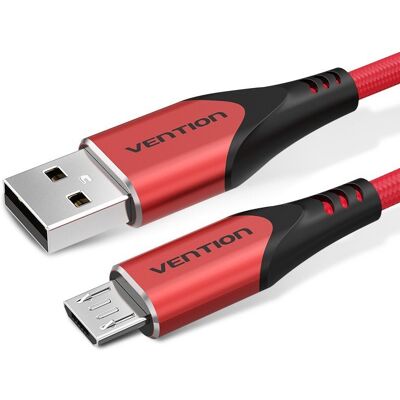 Vention Luxury USB 2.0 -> micro USB Cable 3A Red 1,5 m Aluminum Alloy Type Vention Luxury USB 2.0 -> micro USB Cable 3A Red 1,5 m Aluminum Alloy Type