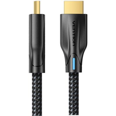 Vention Cotton Braided HDMI-A Male to Male 8K HD Cable 5 m Black Vention Cotton Braided HDMI-A Male to Male 8K HD Cable 5 m Black