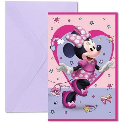 GoDan Pozvánky na narodeniny – myška Minnie „Minnie Happy Helpers“ 6 ks GoDan Pozvánky na narodeniny – myška Minnie „Minnie Happy Helpers“ 6 ks