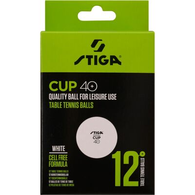 Stiga Cup ABS biele, 12 ks Stiga Cup ABS biele, 12 ks