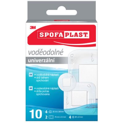 3M Spofaplast Vodoodolné náplasti 190N, mix, 10 ks 3M Spofaplast Vodoodolné náplasti 190N, mix, 10 ks