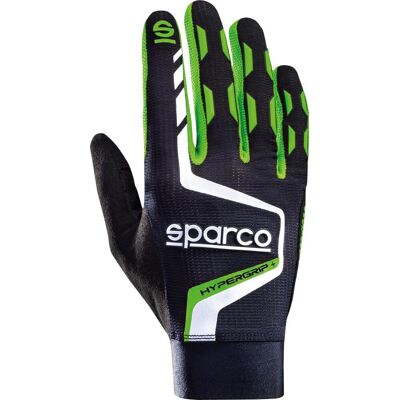 Sparco Hypergrip+ Sim Racing gamingové rukavice, farba čierno-zelená, veľkosť 9 Sparco Hypergrip+ Sim Racing gamingové rukavice, farba čierno-zelená, veľkosť 9