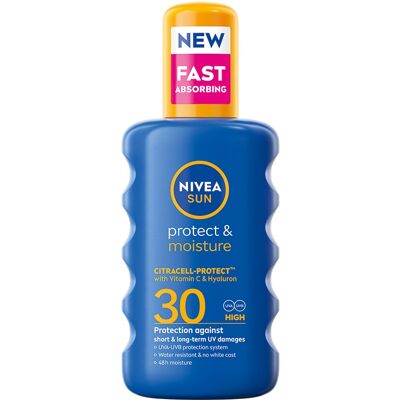 NIVEA SUN Protect & Moistrure Spray SPF 30 200 ml NIVEA SUN Protect & Moistrure Spray SPF 30 200 ml
