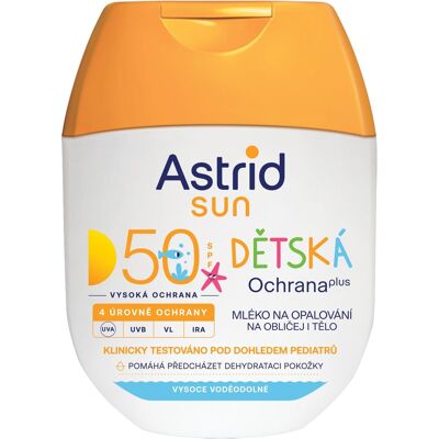 ASTRID SUN Detské mlieko na opaľovanie SPF 50 60 ml ASTRID SUN Detské mlieko na opaľovanie SPF 50 60 ml