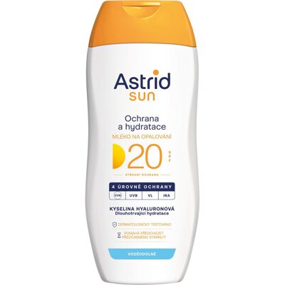 ASTRID SUN Hydratačné mlieko na opaľovanie SPF 20 200 ml ASTRID SUN Hydratačné mlieko na opaľovanie SPF 20 200 ml