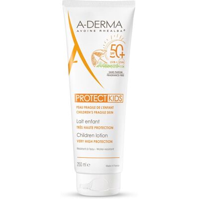 A-Derma PROTECT KIDS Mlieko pre deti s veľmi vysokou ochranou SPF50+ 250 ml A-Derma PROTECT KIDS Mlieko pre deti s veľmi vysokou ochranou SPF50+ 250 ml