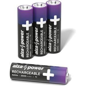 AlzaPower Rechargeable HR6 (AA) 2500 mAh 4 ks v eko-boxe AlzaPower Rechargeable HR6 (AA) 2500 mAh 4 ks v eko-boxe