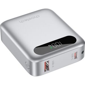 ChoeTech CCC Certified 10000 mAh mini Digital Power Bank – silver ChoeTech CCC Certified 10000 mAh mini Digital Power Bank – silver