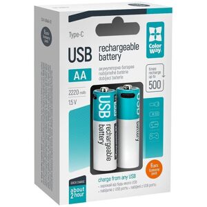 ColorWay AA 2200 mAh USB-C 6 ks ColorWay AA 2200 mAh USB-C 6 ks