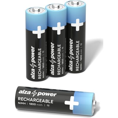 AlzaPower Rechargeable HR6 (AA) 1800 mAh 4 ks AlzaPower Rechargeable HR6 (AA) 1800 mAh 4 ks