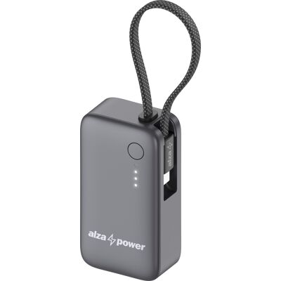 AlzaPower Loop 5000mAh Power Delivery (20W) sivá AlzaPower Loop 5000mAh Power Delivery (20W) sivá