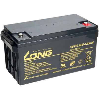 LONG batéria 12 V 65 Ah M6 LongLife 12 rokov (WPL65-12AN) LONG batéria 12 V 65 Ah M6 LongLife 12 rokov (WPL65-12AN)