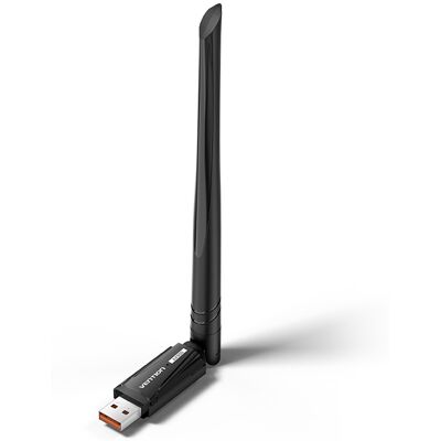 Vention AX900 USB Wi-Fi Dual Band Network Adapter With High Gain Antenna – Black Vention AX900 USB Wi-Fi Dual Band Network Adapter With High Gain Antenna – Black