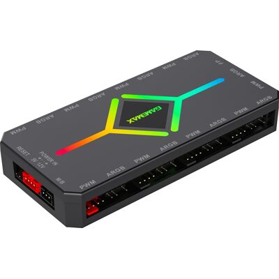 GameMax V4.0 ARGB+PWM HUB BK GameMax V4.0 ARGB+PWM HUB BK