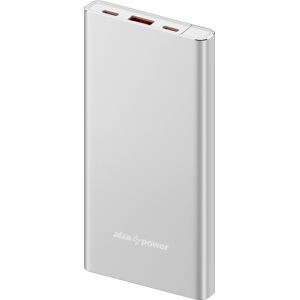 AlzaPower Metal Gen2 10000 mAh Power Delivery (22,5 W) strieborná AlzaPower Metal Gen2 10000 mAh Power Delivery (22,5 W) strieborná