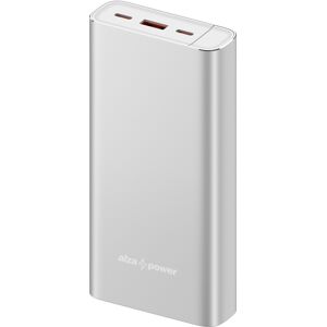 AlzaPower Metal Gen2 20000 mAh Power Delivery (22,5 W) strieborná AlzaPower Metal Gen2 20000 mAh Power Delivery (22,5 W) strieborná