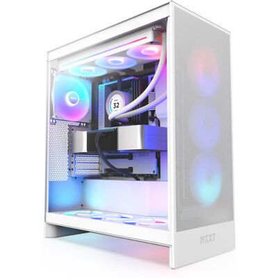 NZXT H7 Flow RGB (2024) All White NZXT H7 Flow RGB (2024) All White