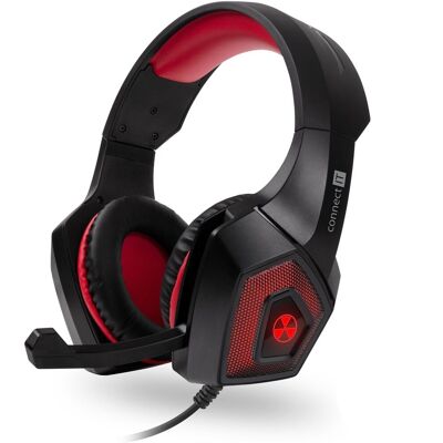 CONNECT IT CHP-5500-RD BATTLE RNBW Ed. 2 Gaming Headset, red CONNECT IT CHP-5500-RD BATTLE RNBW Ed. 2 Gaming Headset, red