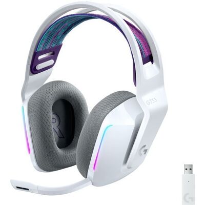 Logitech G733 LIGHTSPEED Wireless RGB Gaming Headset WHITE Logitech G733 LIGHTSPEED Wireless RGB Gaming Headset WHITE