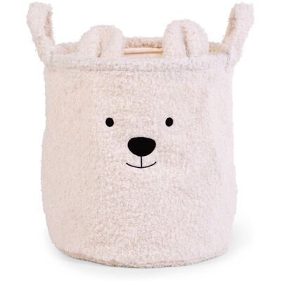 Childhome Kôš na hračky Teddy Off White 30 × 30 × 30 cm Childhome Kôš na hračky Teddy Off White 30 × 30 × 30 cm