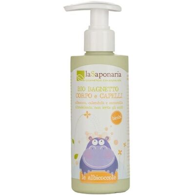 laSaponaria Jemný telový a vlasový umývací gél pre deti BIO 190 ml laSaponaria Jemný telový a vlasový umývací gél pre deti BIO 190 ml