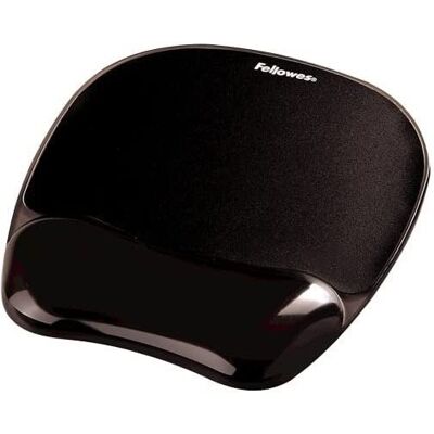 Fellowes CRYSTAL gélová, s podporou zápästia, čierna Fellowes CRYSTAL gélová, s podporou zápästia, čierna