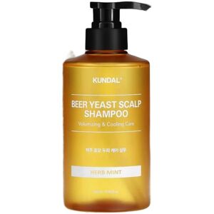 KUNDAL Beer Yeast Scalp Shampoo – Šampón na vlasy s pivovarskými kvasnicami Herb mint 500 ml KUNDAL Beer Yeast Scalp Shampoo – Šampón na vlasy s pivovarskými kvasnicami Herb mint 500 ml