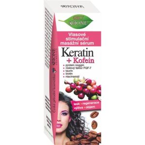 BIONE COSMETICS Bio Keratín a Kofeín Vlasové stimulačné masážne sérum 215 ml BIONE COSMETICS Bio Keratín a Kofeín Vlasové stimulačné masážne sérum 215 ml