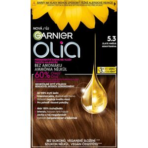 GARNIER Olia permanentná farba na vlasy 5.3 Zlatá hnedá, 60 + 60 + 54 ml GARNIER Olia permanentná farba na vlasy 5.3 Zlatá hnedá, 60 + 60 + 54 ml