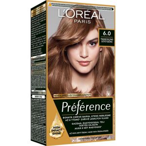 L'ORÉAL PARIS Préférence 6.0 Tmavá blond, 60 + 60 + 54 ml L'ORÉAL PARIS Préférence 6.0 Tmavá blond, 60 + 60 + 54 ml