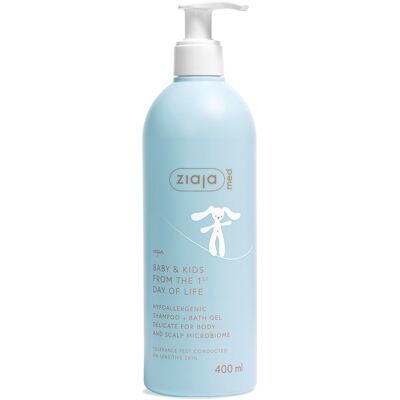 ZIAJA Med Baby & Kids Hypoalergénny šampón a kúpeľový gél 2 v 1 400 ml ZIAJA Med Baby & Kids Hypoalergénny šampón a kúpeľový gél 2 v 1 400 ml