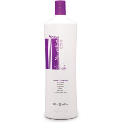FANOLA No Yellow Mask maska pre platinovo blond a šedivé vlasy 1 000 ml FANOLA No Yellow Mask maska pre platinovo blond a šedivé vlasy 1 000 ml