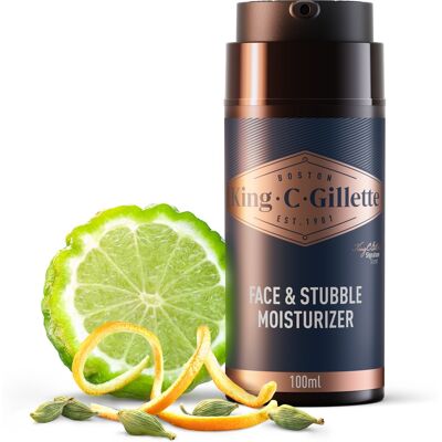 KING C. GILLETTE Face & Stubble Moisturizer 100 ml KING C. GILLETTE Face & Stubble Moisturizer 100 ml
