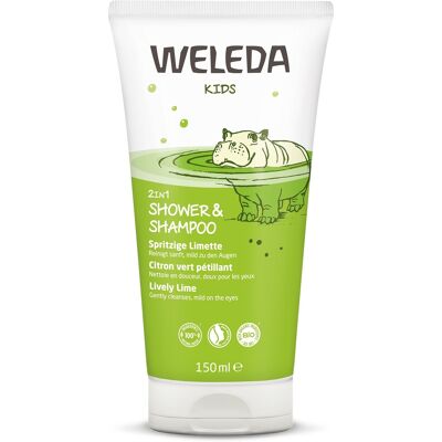 WELEDA Sprchový krém a šampón Veselá limetka 2 v 1 150 ml WELEDA Sprchový krém a šampón Veselá limetka 2 v 1 150 ml