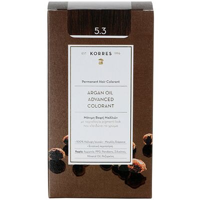 KORRES Argan Oil Advanced Colorant 5.3 Golden/Honey Light Brown KORRES Argan Oil Advanced Colorant 5.3 Golden/Honey Light Brown