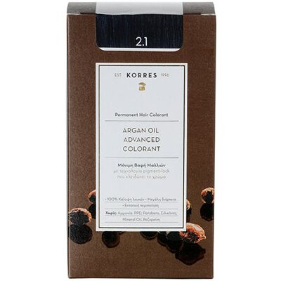 KORRES Argan Oil Advanced Colorant 2.1 Blue Black KORRES Argan Oil Advanced Colorant 2.1 Blue Black