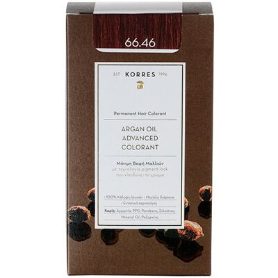 KORRES Argan Oil Advanced Colorant 66.46 Intense Burgundy Red KORRES Argan Oil Advanced Colorant 66.46 Intense Burgundy Red