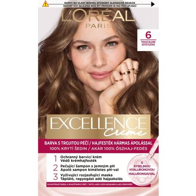 L'Oréal Paris ĽORÉAL PARIS Excellence 5 Tmavá Blond, 72 ml + 48 ml + 12 ml + 60 ml L'Oréal Paris ĽORÉAL PARIS Excellence 5 Tmavá Blond, 72 ml + 48 ml + 12 ml + 60 ml
