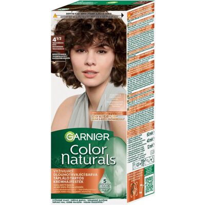 GARNIER Color Naturals 4 1/2 Tmavá oriešková, 60 ml + 40 ml + 12 ml GARNIER Color Naturals 4 1/2 Tmavá oriešková, 60 ml + 40 ml + 12 ml