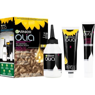 GARNIER Olia 7.13 Prirodzená blond, 60 ml + 40 ml + 12 ml GARNIER Olia 7.13 Prirodzená blond, 60 ml + 40 ml + 12 ml