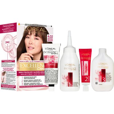 L'Oréal Paris ĽORÉAL PARIS Excellence 4.02 Hnedá dúhová 192 ml L'Oréal Paris ĽORÉAL PARIS Excellence 4.02 Hnedá dúhová 192 ml