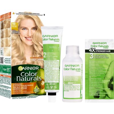 Garnier Color Naturals permanentná farba na vlasy 10 Ultra blond, 60 + 40 + 12 ml Garnier Color Naturals permanentná farba na vlasy 10 Ultra blond, 60 + 40 + 12 ml